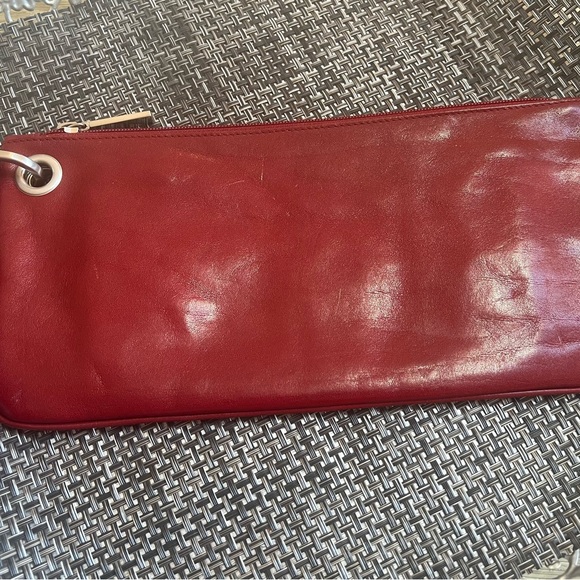 HOBO Red Leather Clutch Wristlet - Picture 6 of 6